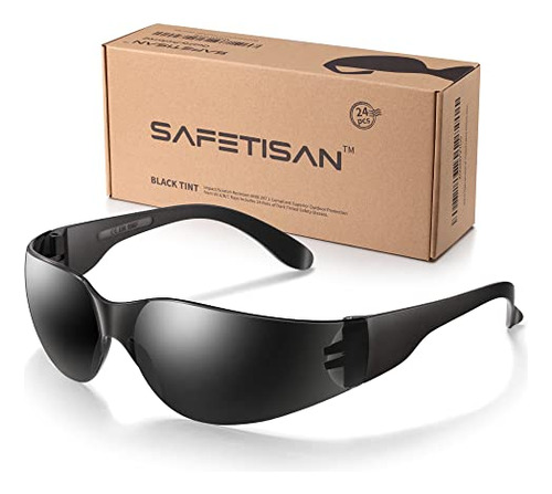 Tinted Safety Glasses Bulk, 24 Pack, Protective Shaded ...