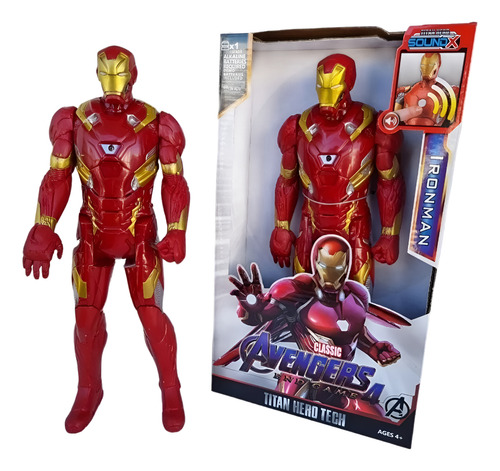 Muñeco Avenger 30cm Iron Man Articulable