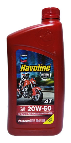 Aceite 20w50 Havoline Chevron 4t 1l