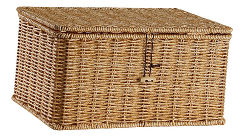 Canasta De Almacenamiento Con Tapa De 36cmx23cmx16cm