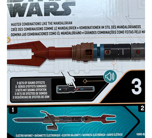 Espada Star Wars Sable Light Saber Forge Mandalorian Grogu Negro