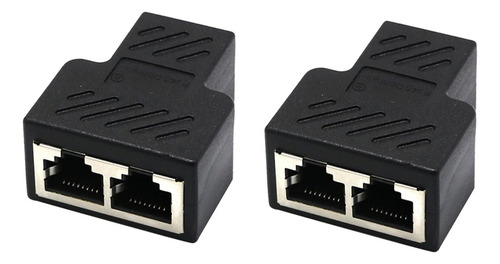 Conector De Adaptador De 1 A 2 Puertos Rj45 Lan Ethernet
