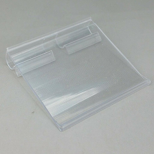 Soporte De Precio De Estante De Pvc Transparente De 80x42mm