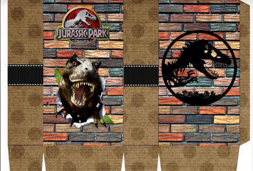 Kit Imprimible, 100% Editable Jurassic Park - Candy Bar