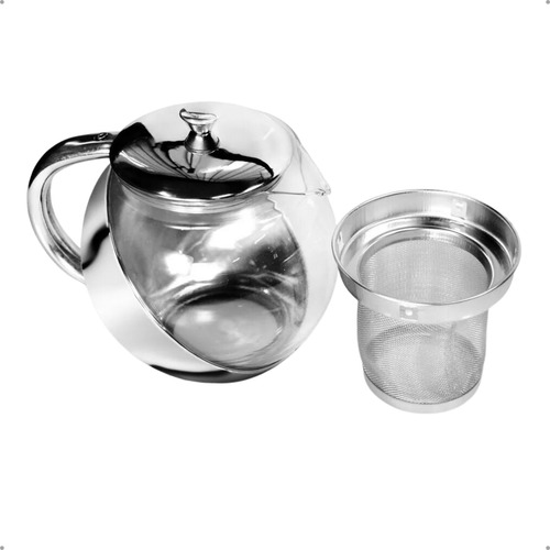 Jarra Infusora Inox Bule Com Coador P Chá Resistente 750 Ml