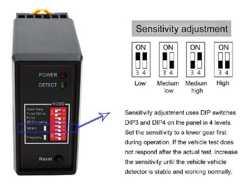 . Detector De Vehículos Monocanal Pd132