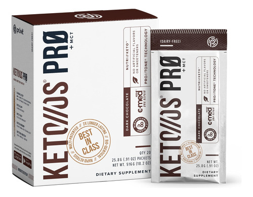 Pruvit Keto//os Pro Chocolate Oscuro + Cetonas Mct, Suplemen