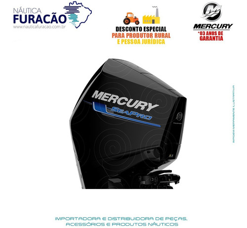 Motor De Popa Mercury 4 Tempos 300hp Cxl V8 Dts Seapro