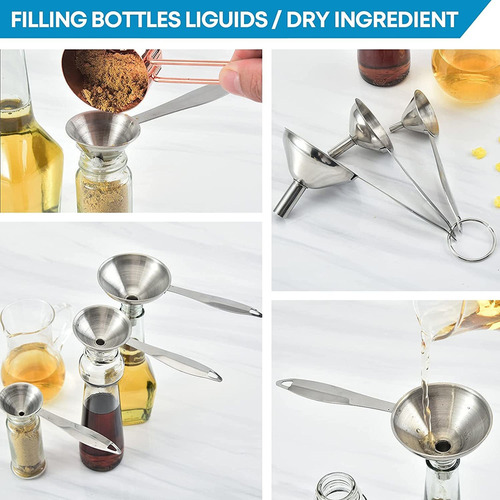 // Embudo De Cocina Pequeño Para Llenar Botellas Mini