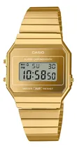 Comprar Reloj Casio A-700wevg-9 Unixes Metal Digital Malla Ajustable Malla Dorado Bisel Dorado Fondo Dorado