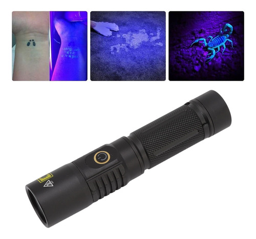 Linterna Led Uv Portátil De 365 Nm