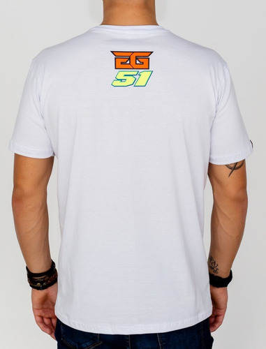 Imagem 3 de 5 de Camiseta Eric Granado Piloto Eric Preto Branco Fluo Oficial