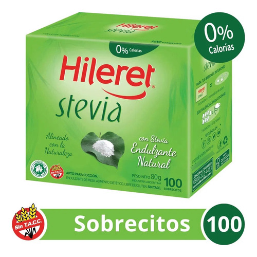 Edulcorante  Stevia 100 So Hileret Edulcorantes