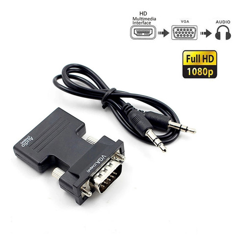 1080p Hd Multimídia Interface Feminino Para Vga Vídeo Mascul