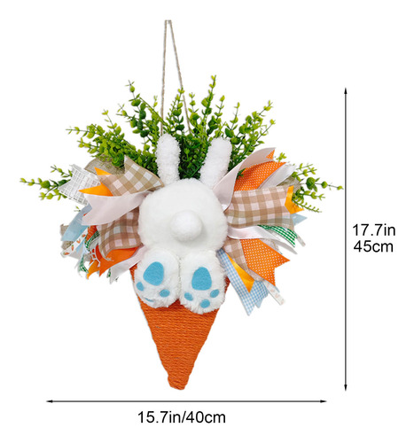Corona De Conejo Para Decoración De Pascua Para Colgar, Fies