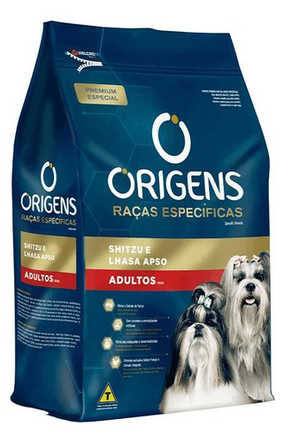 Ração Origens Racas Especificas Caes Adultos Shihtzu E Lhasa