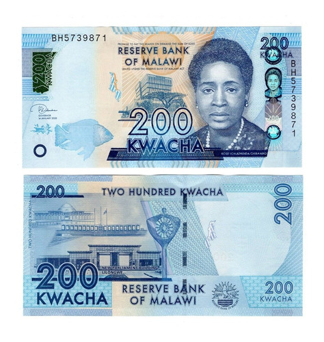 Malawi - Billete 200 Kwacha 2020 - Unc