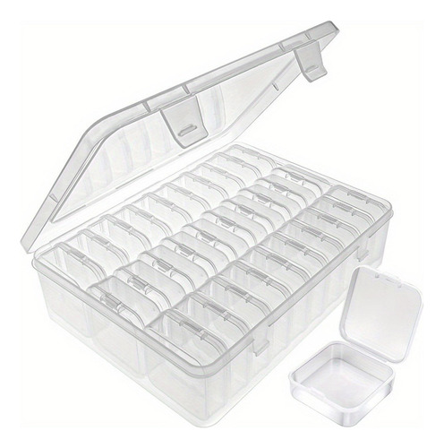 Caja De Almacenamiento Transparente Con 30 Compartimentos