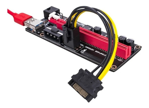 Imagen 6 de 10 de Riser Pci-e 16x A 1x - Ext X Usb 60cm - Mineria V 009s - Rig