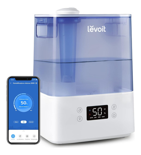 Levoit - Top-fill Humidificador Ultrasónico 6l Vapor Frío Bé