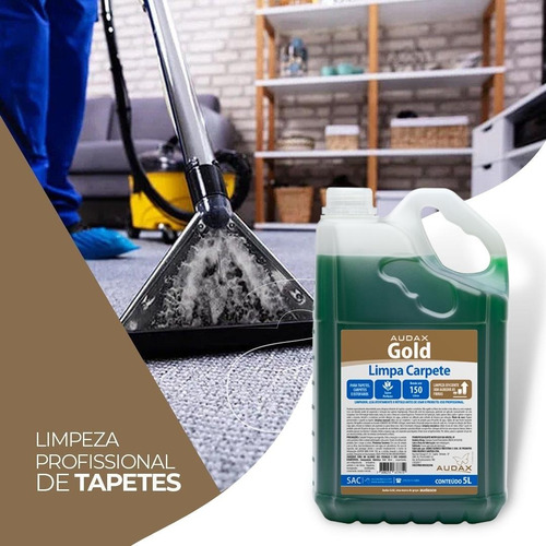 Limpa Carpetes E Estofados Audax Gold 5 Litros Limpa Tapetes