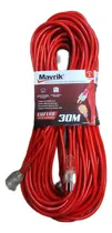 Comprar Extensión Eléctrica Uso Rudo Enchufe Iluminado 30m 3 X 14awg Rojo