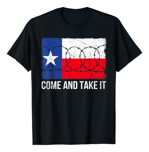 Camiseta Retro Con La Bandera De Texas De Come And Take It