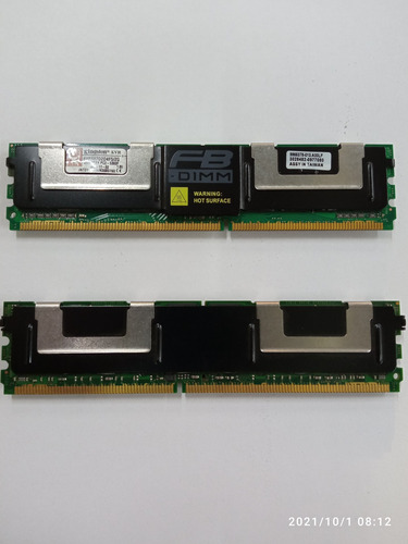 Memorias Par Kingston Kvr667d2d4f5/2g 5300f Para Servidor (Reacondicionado)