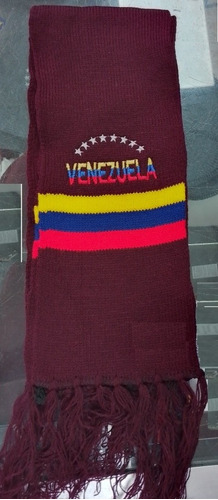 Bufandas Unicolor Con Bandera De Venezuela 