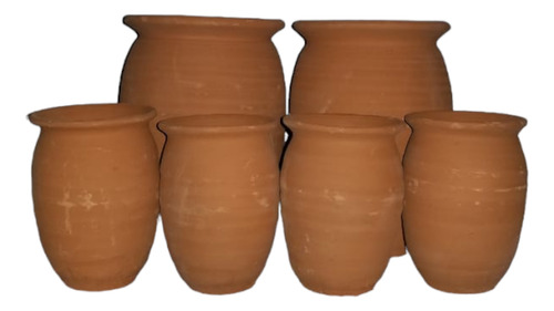 Cantarito De Barro Natural Cap 400 Ml Pack De 24 Pzs