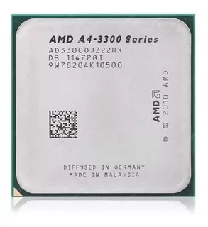 Cpu Processador Amd A4 3300 2.5ghz, 1mb, 65w, Cpu, Fm1