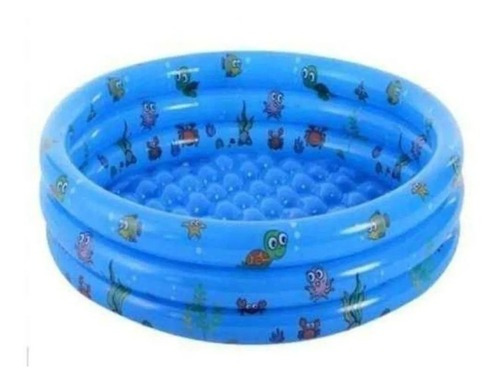 Piscina Inflable Plástico Bebe 3 Anillos 120 Cms Verano