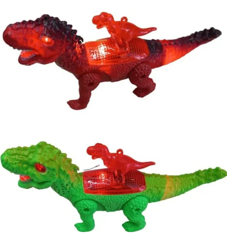 Dinossauro Robo Som E Luz Dragao T Rex Anda Brinquedo Top Cor Sortida