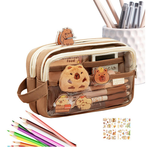 Estuche Aesthetic Lapicera Capibara Pencil Case Papeleria