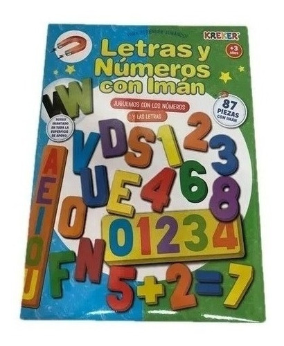 Set Letras Y Numeros Con Iman 87 Pzs Art 360 Loonytoys