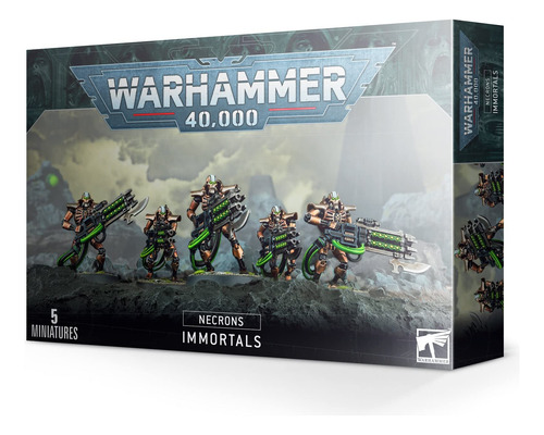 Inmortales Necrones Games Workshop 5 Miniaturas 28 G