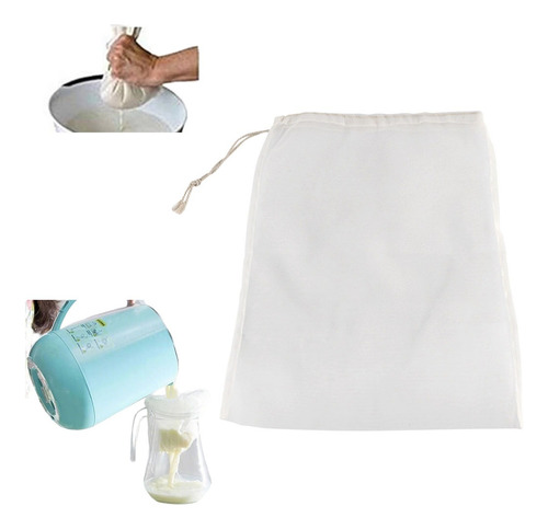 100 Bolsas Filtro Reutilizables De Malla Para Vino 28x45cm