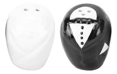2 Tarros De Cerámica Para Condimentos Para Novia Y Novio,