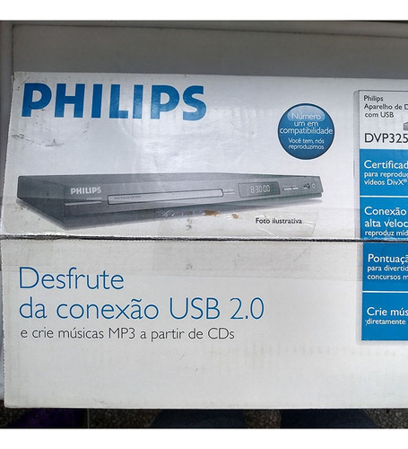 Dvd Philips Con Usb Modelo Dvp3254k/55 (Usado)