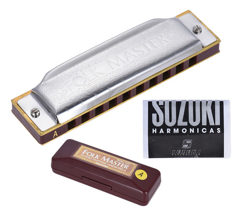 Harmonica 1072-a Folkmaster Standard, Clave Diatónica De 10