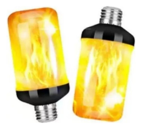 Camexuny 2pcs Lámparas De Llama Bombillas De Luz De Efecto Fuego De 4