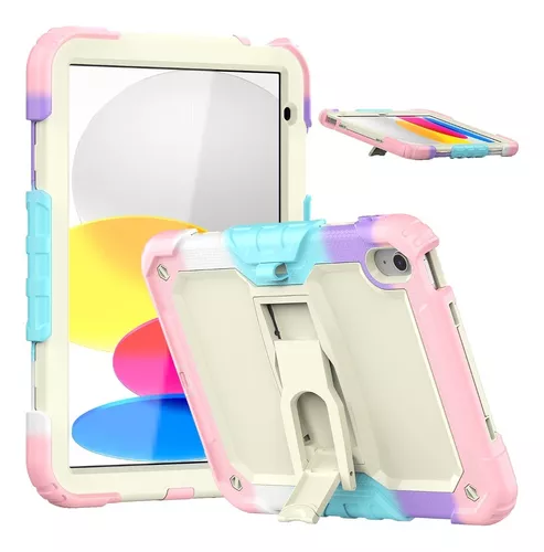 Funda Para iPad 10° Generación 10.9 Rosada Traslúcida Ranura Lápiz GENERICO