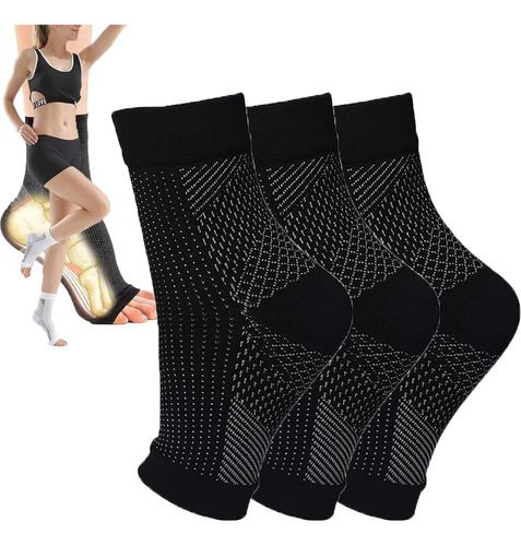 3 Pares De Calcetines Comprex Para Aliviar El Dolor De Pies