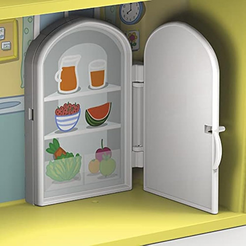 Casa de brinquedos Peppa Pig com 6 acessórios para meninas; ou cor amarela