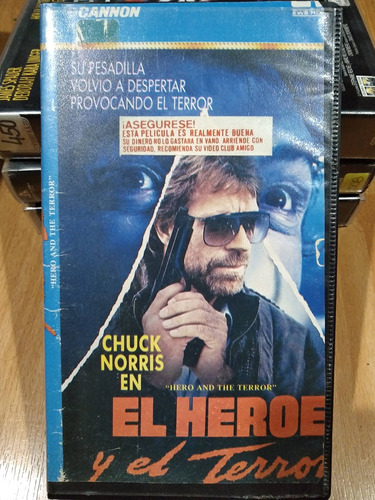 El Heroe Y El Terror Chuck Norris Vhs Cine Video Tv No Dvd