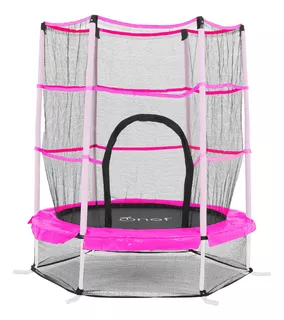 Trampolin Infantil Brincolin Onof Tumbling Para Niños 1.4m Color de la lona de salto Negro Color del cobertor de resortes Rosa magenta