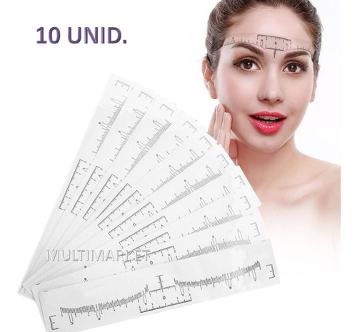 10 Stencil Molde Para Cejas Delineado Perfilado Microblading