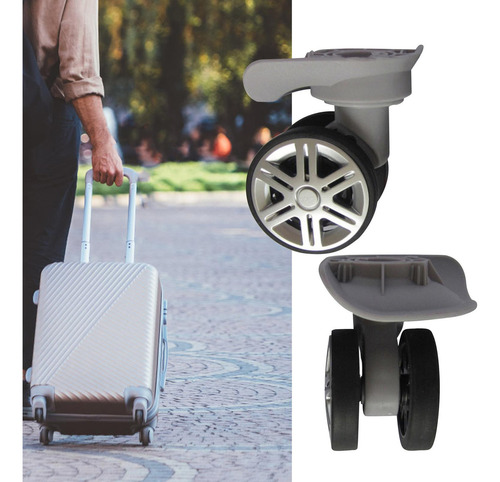 Paquete De 2 Ruedas De Maleta De Viaje Con Ruedas Ligeras