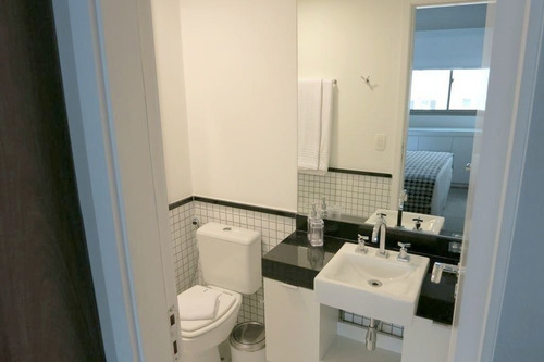 Imagem 8 de 15 de Flat No Brooklin, Prox A Marg Pinheiros E Ponte Estaiada - Sf30036