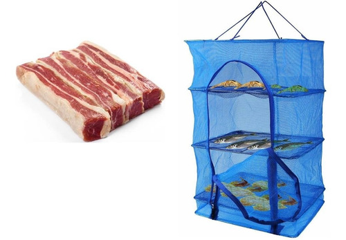 Secador Prático Carne De Sol, Peixes, Camarões E Queijoso